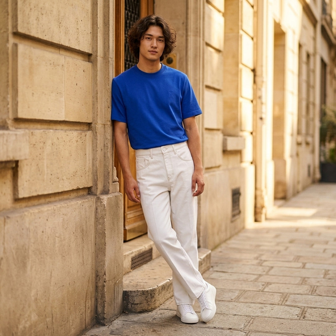Tonal Embroidered Tee | Ami Alexandre Mattiussi | Club21 - lifestyle