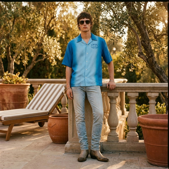 Arts District Short Sleeve Camp Shirt | Amiri | Club21 - lifestyle