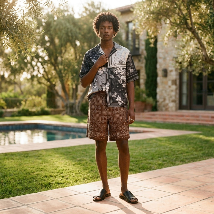 Bandana Print Shorts | Amiri | Club21 - lifestyle