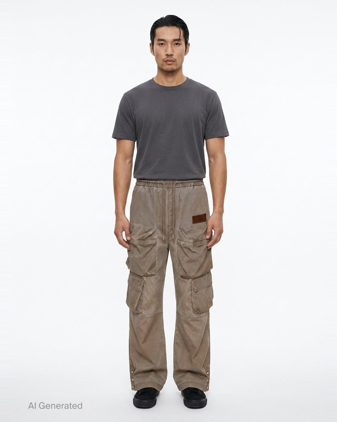 Drawstring Cargo Pants | Amiri | Club21 - front
