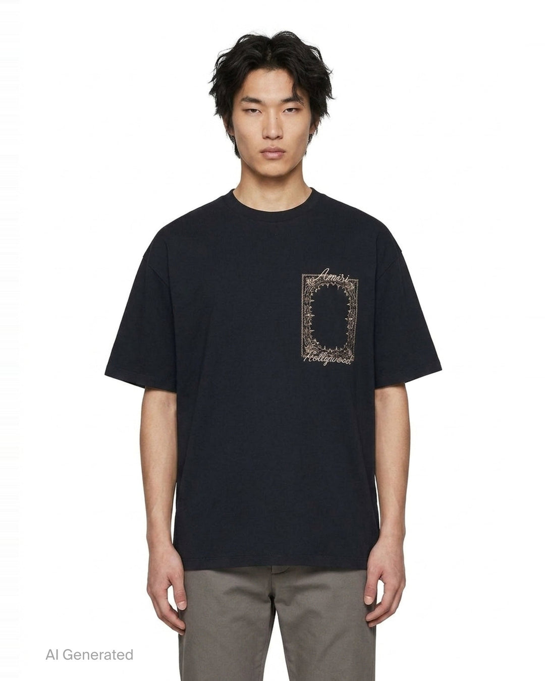 Quad Bandana Oversized Tee | Amiri | Club21 - front