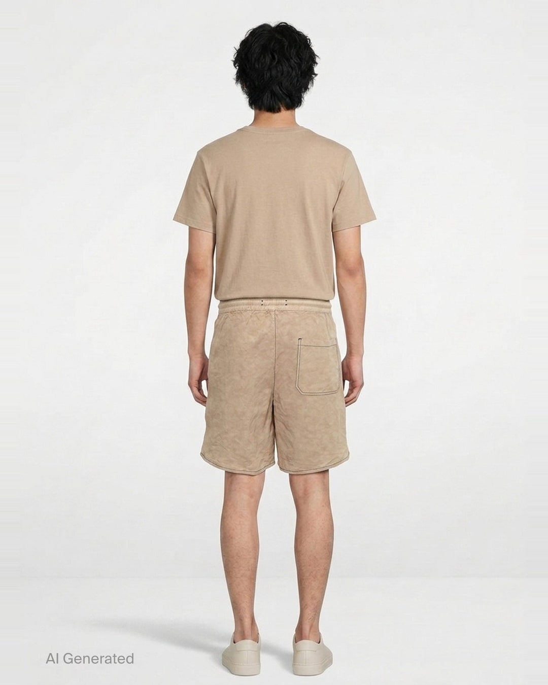 Script Linen Garment-Dyed Shorts | Amiri | Club21 - back