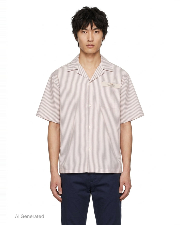 Spirit Box Camp Short Sleeve Shirt | Amiri | Club21 - front