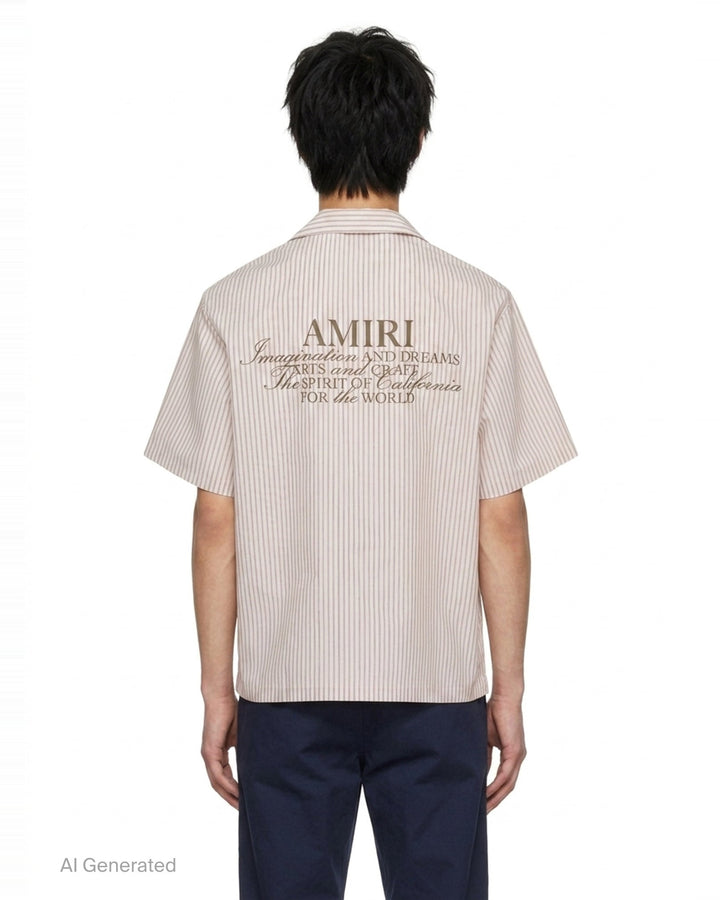 Spirit Box Camp Short Sleeve Shirt | Amiri | Club21 - back