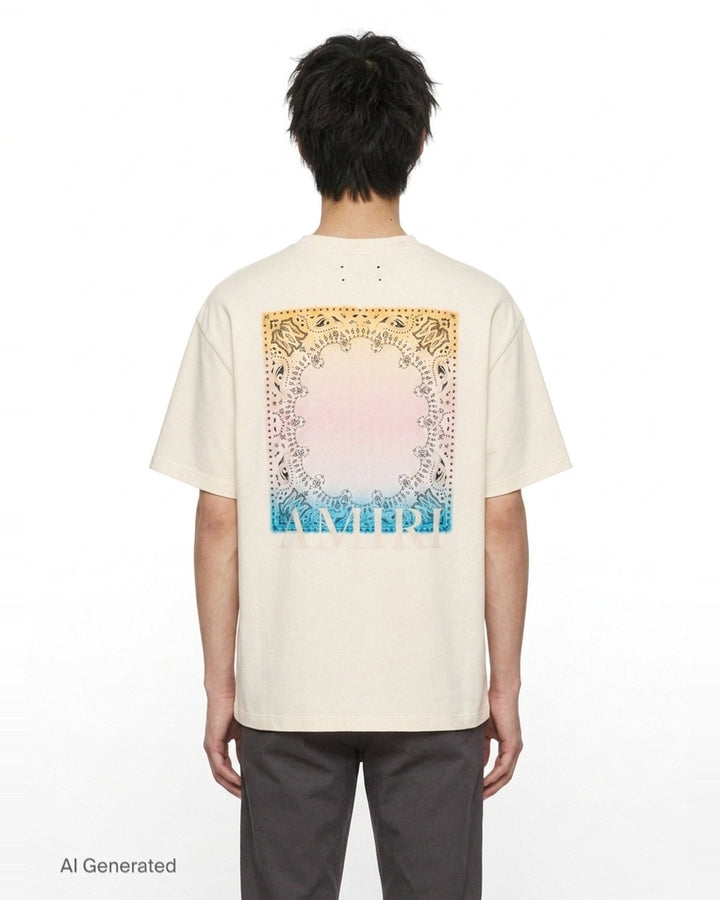 Tonal Logo Oversized Tee | Amiri | Club21 - back