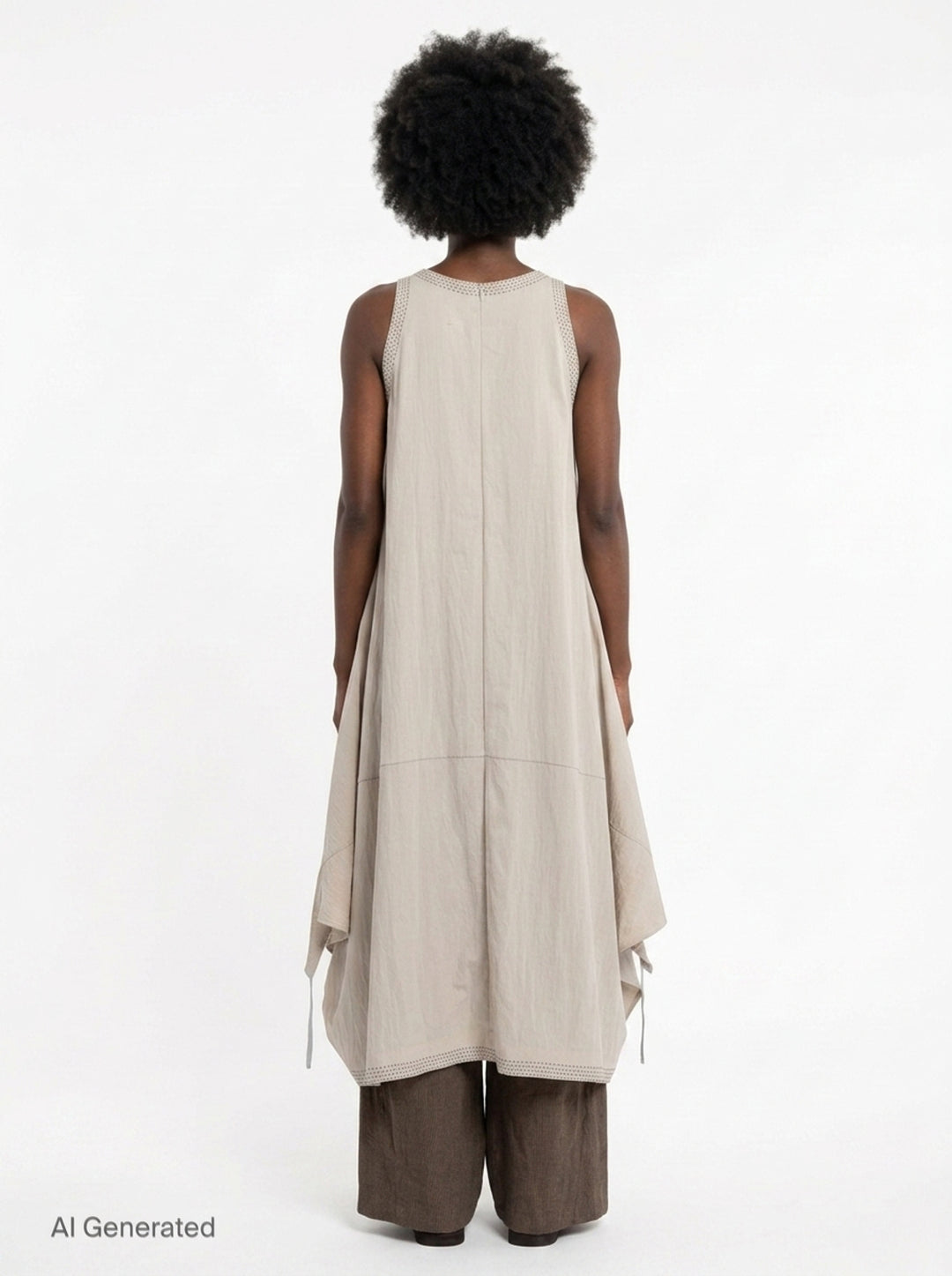 Asymmetric Studded Trim Dress | Anaabu | Club21 - back