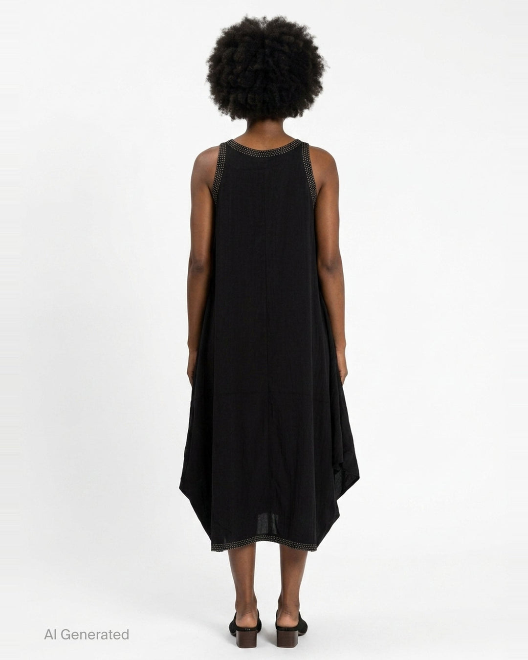 Asymmetric Studded Trim Dress | Anaabu | Club21 - back
