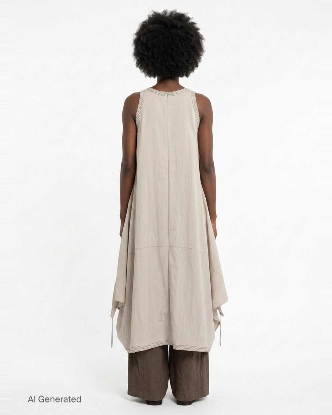 Asymmetric Studded Trim Dress | Anaabu | Club21 - back