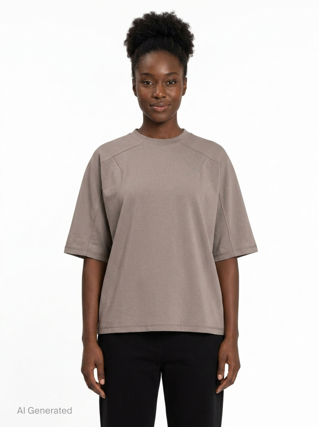 Boxy Short Sleeve Tee | Anaabu | Club21 - front
