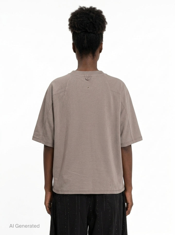 Boxy Short Sleeve Tee | Anaabu | Club21 - back