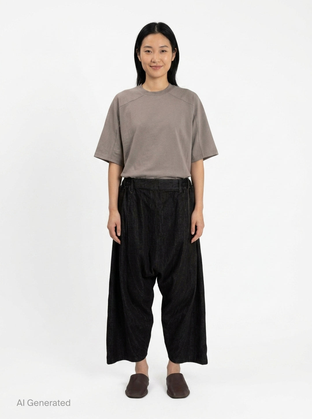 Dropped Culotte Pants | Anaabu | Club21 - front