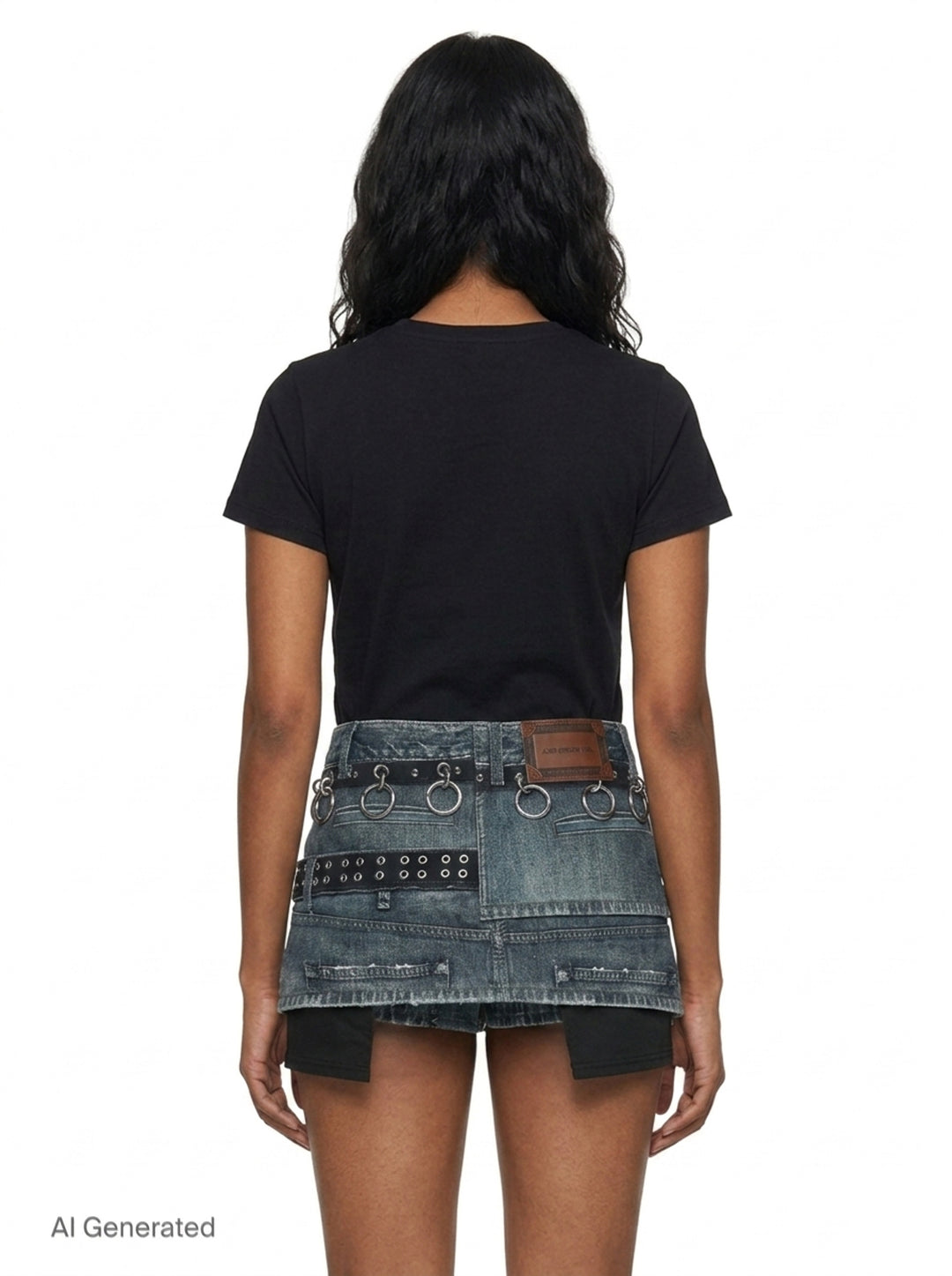 Asymmetric Layered Wrap Skirt | Andersson Bell | Club21 - back