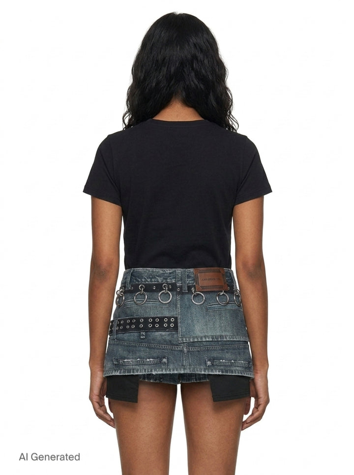 Asymmetric Layered Wrap Skirt | Andersson Bell | Club21 - back