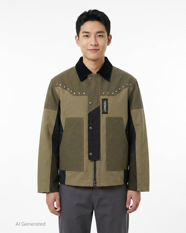 Austin Patchwork Washed Jacket | Andersson Bell | Club21 - front