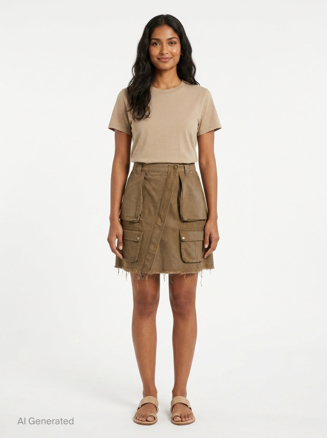 Cargo Pocket Wrap Skirt | Andersson Bell | Club21 - front