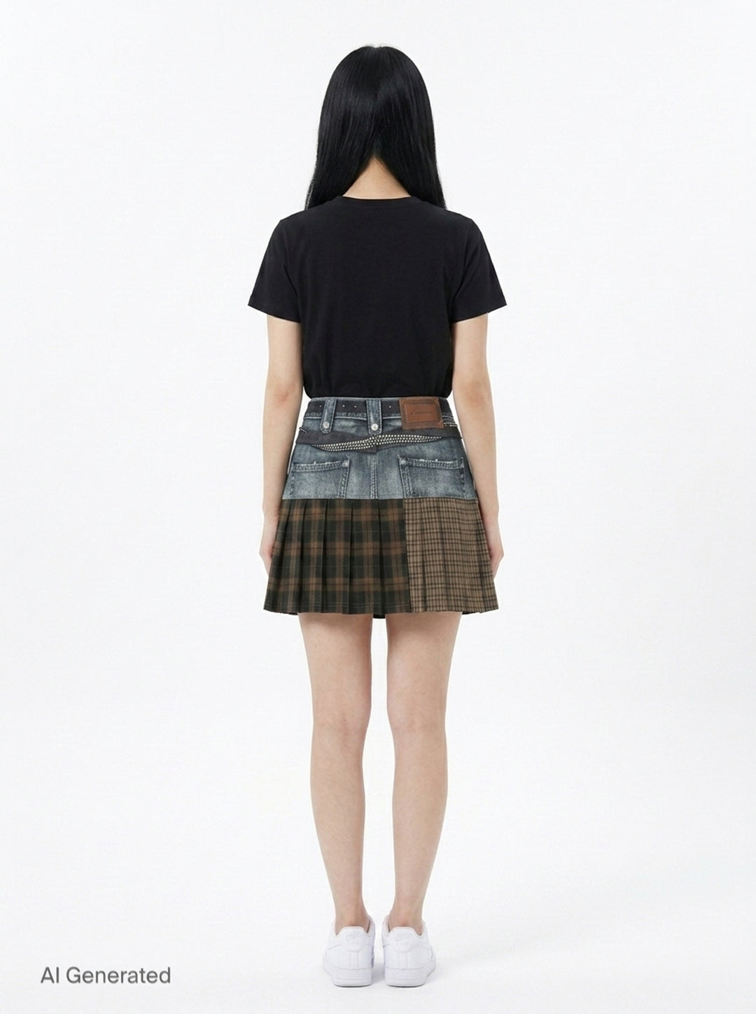Double Belt Printed Mini Skirt | Andersson Bell | Club21 - back