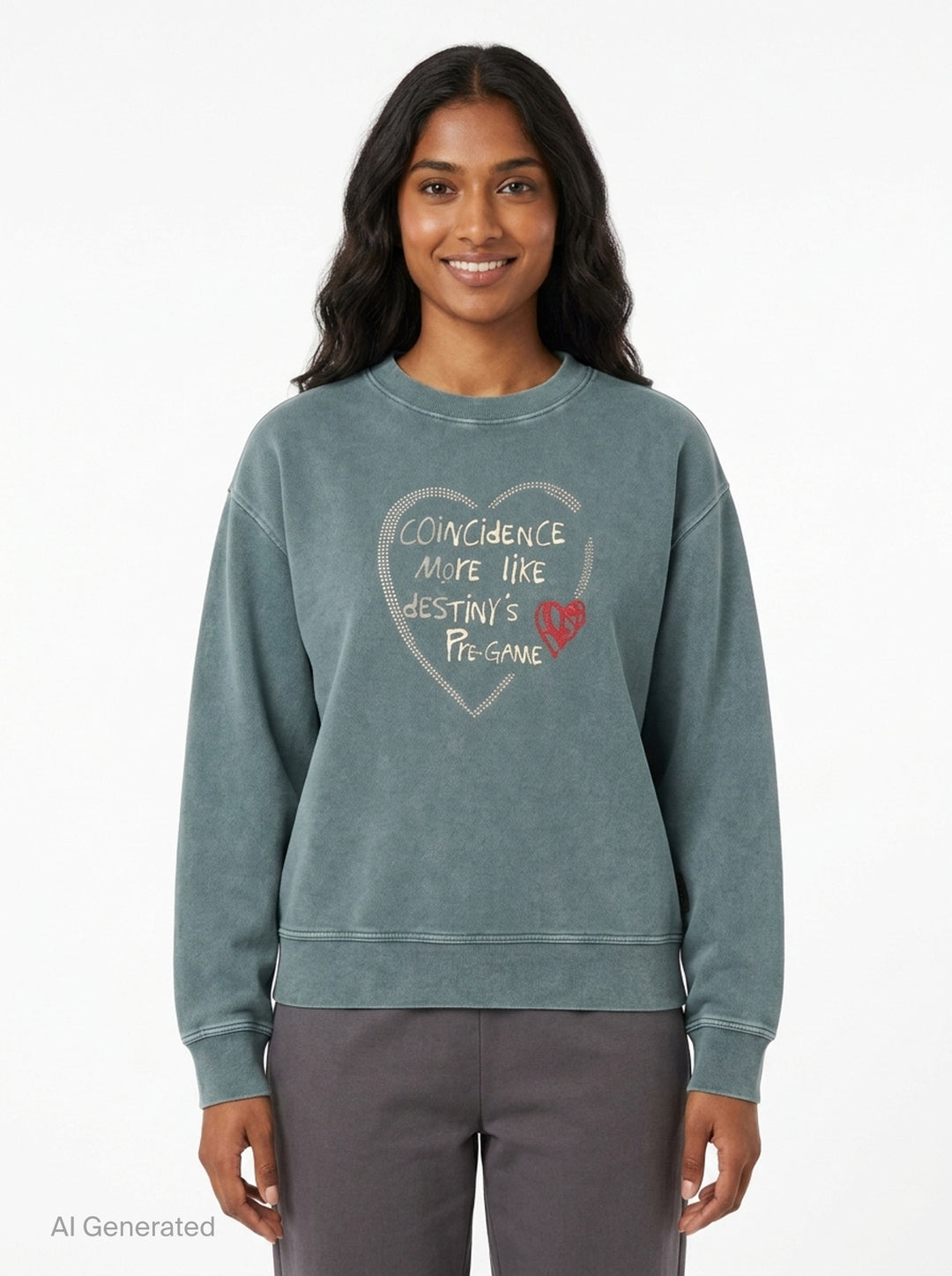 Heart Graphic Unisex Sweatshirt | Andersson Bell | Club21 - front