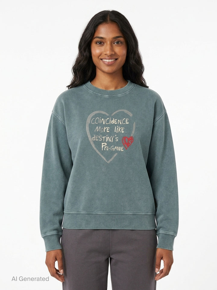 Heart Graphic Unisex Sweatshirt | Andersson Bell | Club21 - front