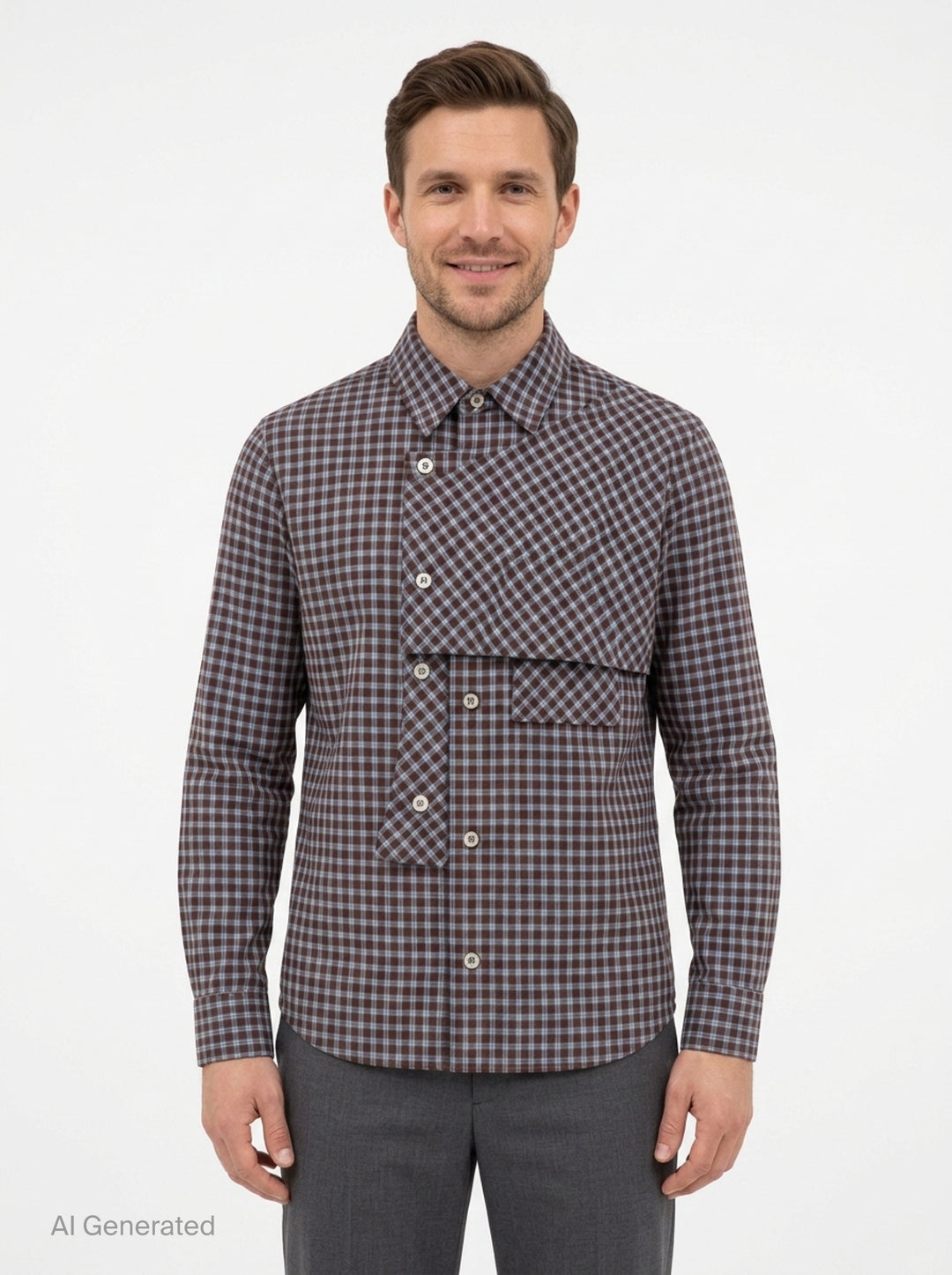 Maey Check Layered Shirt | Andersson Bell | Club21 - front