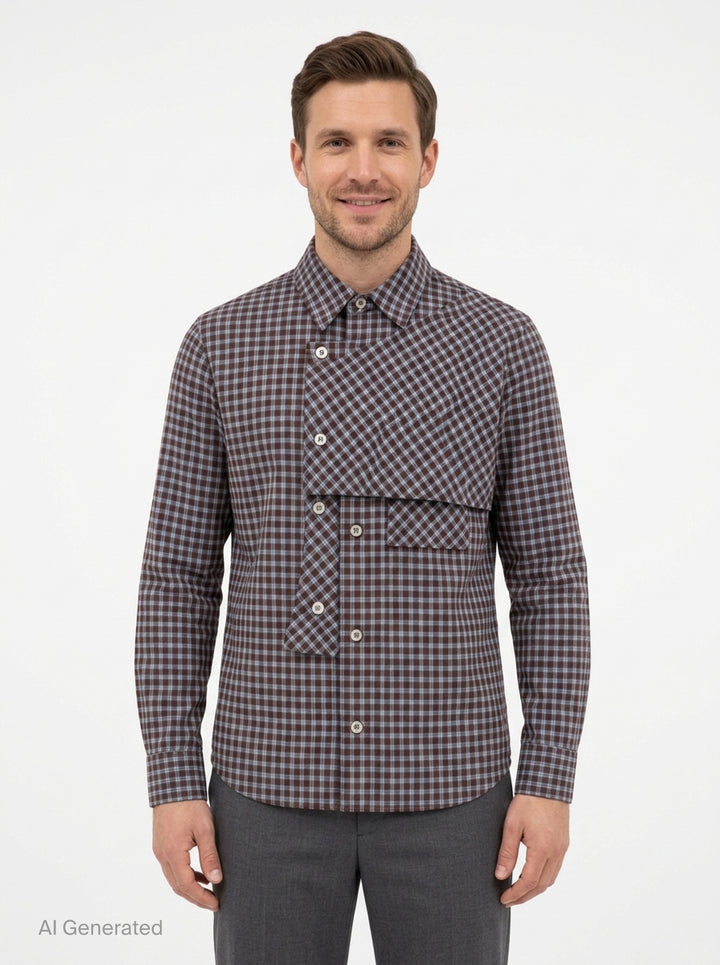 Maey Check Layered Shirt | Andersson Bell | Club21 - front