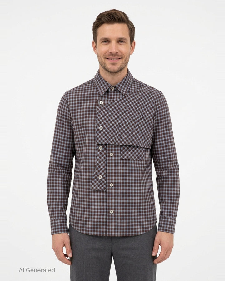 Maey Check Layered Shirt | Andersson Bell | Club21 - front