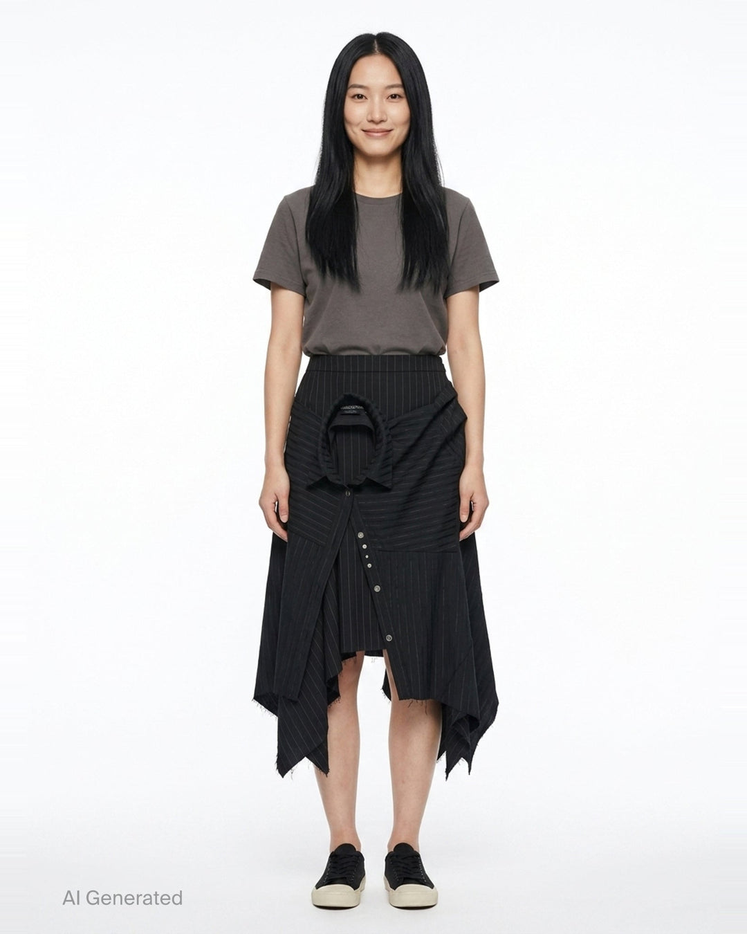 Sue Wrapped Asymmetric Skirt | Andersson Bell | Club21 - front