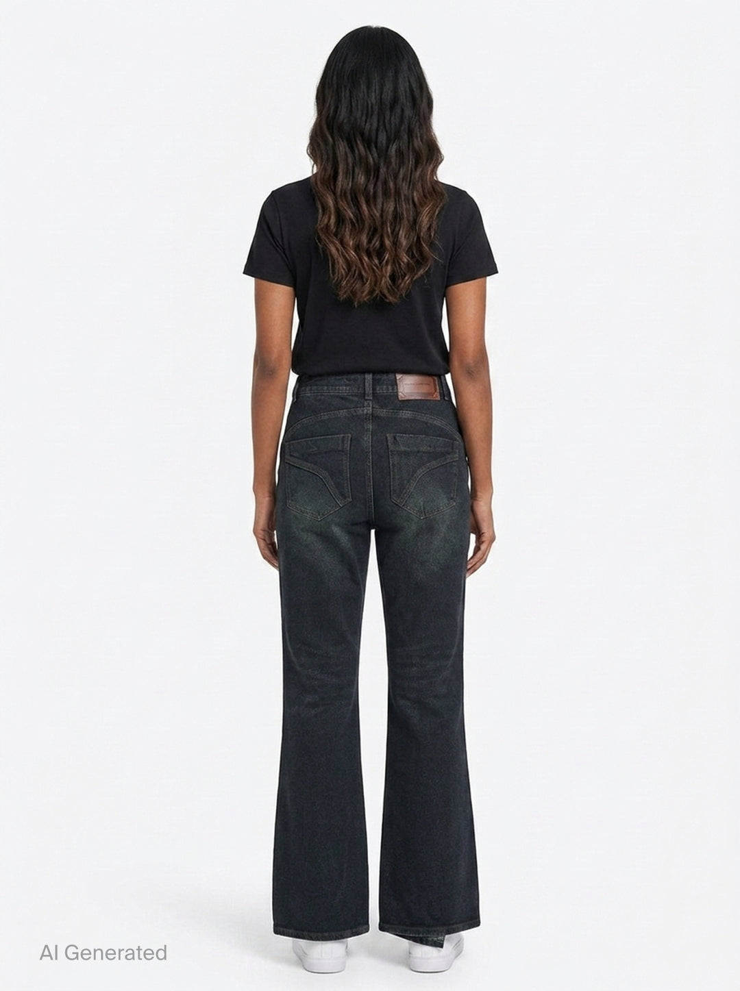 Twist Fold Flare Jeans | Andersson Bell | Club21 - back