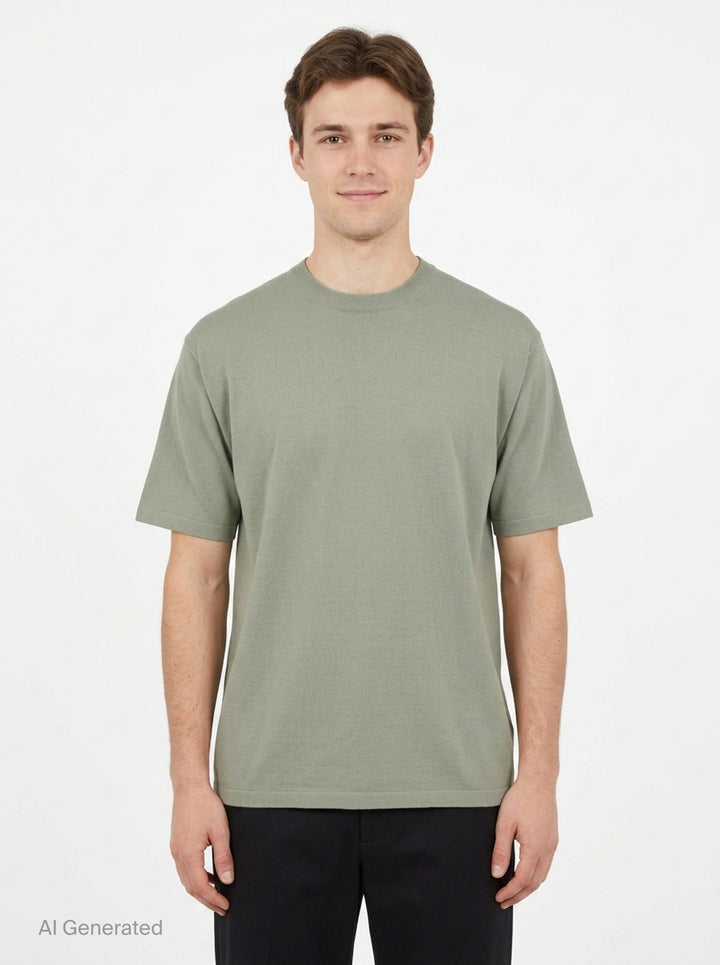 High Gauge Tussah Silk Tee | Auralee | Club21 - front