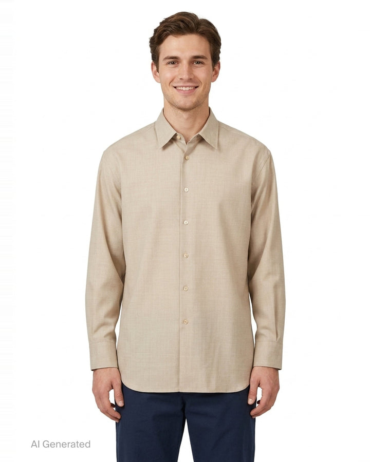 Super Light Wool Long Sleeve Shirt | Auralee | Club21 - front