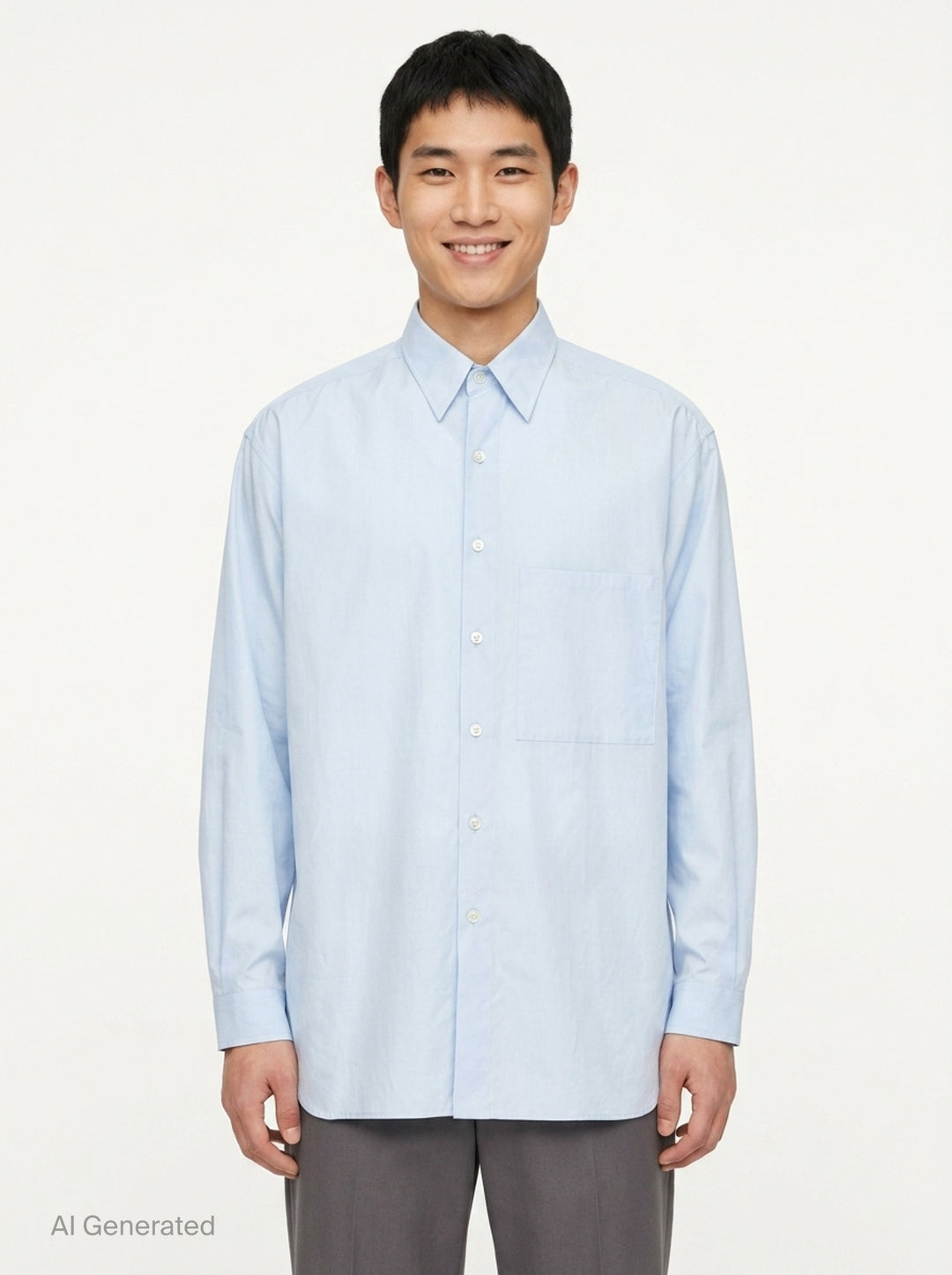 Washed Finx Twill Big Shirt | Auralee | Club21 - front