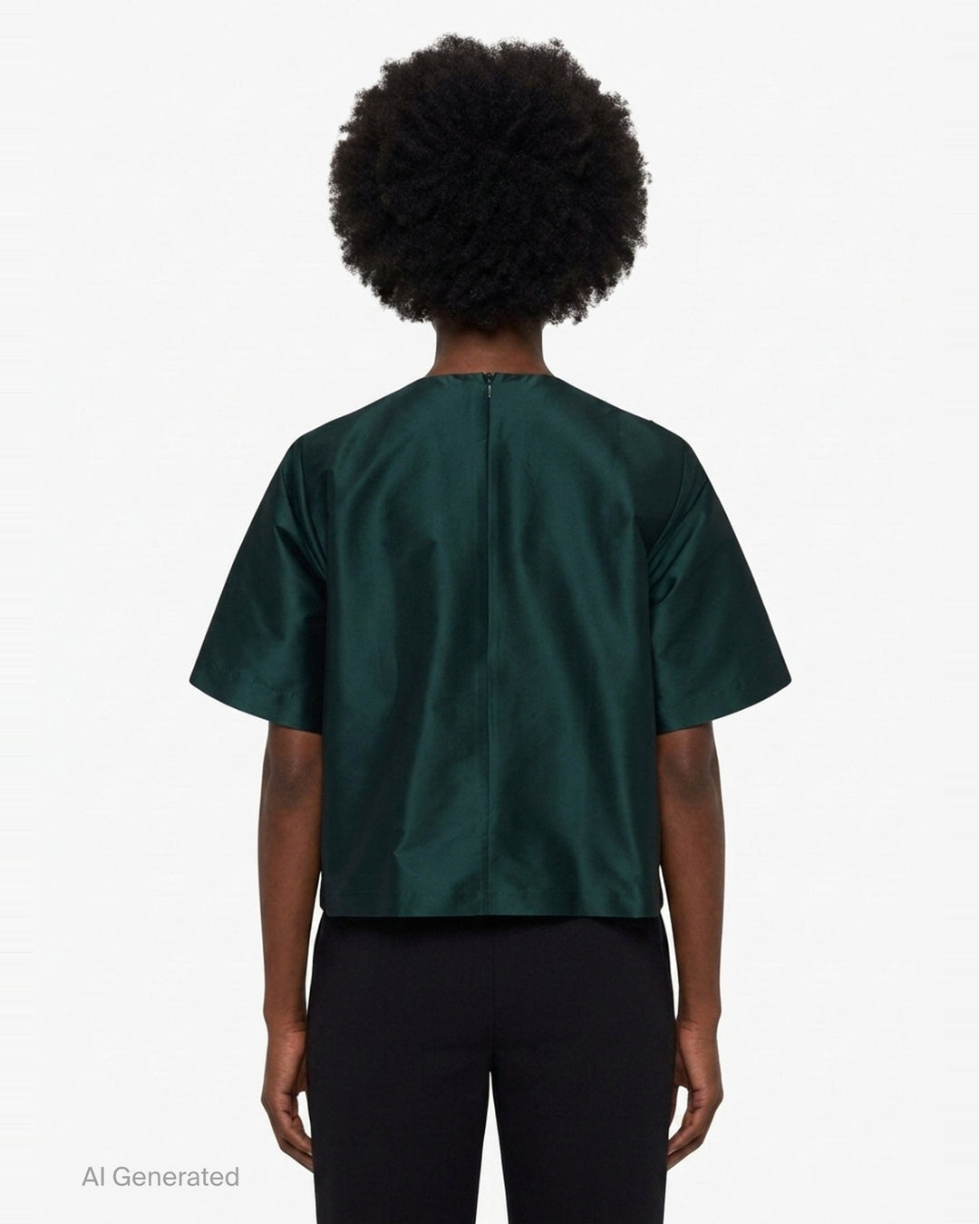 Beaded Taffeta Short Sleeve Top | Biyan | Club21 - back