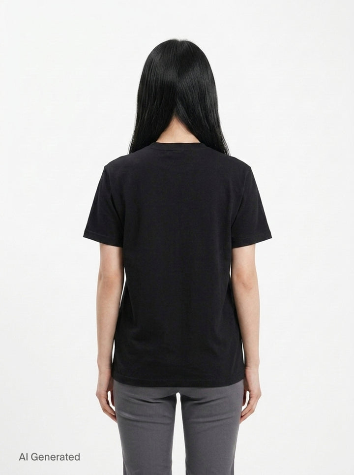 Balenciaga Cat Graphic Tee | Black Score | Club21 - back