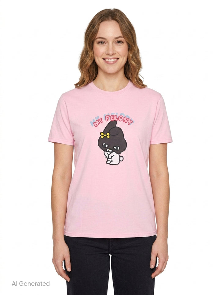 My Felony Graphic Tee | Black Score | Club21 - front