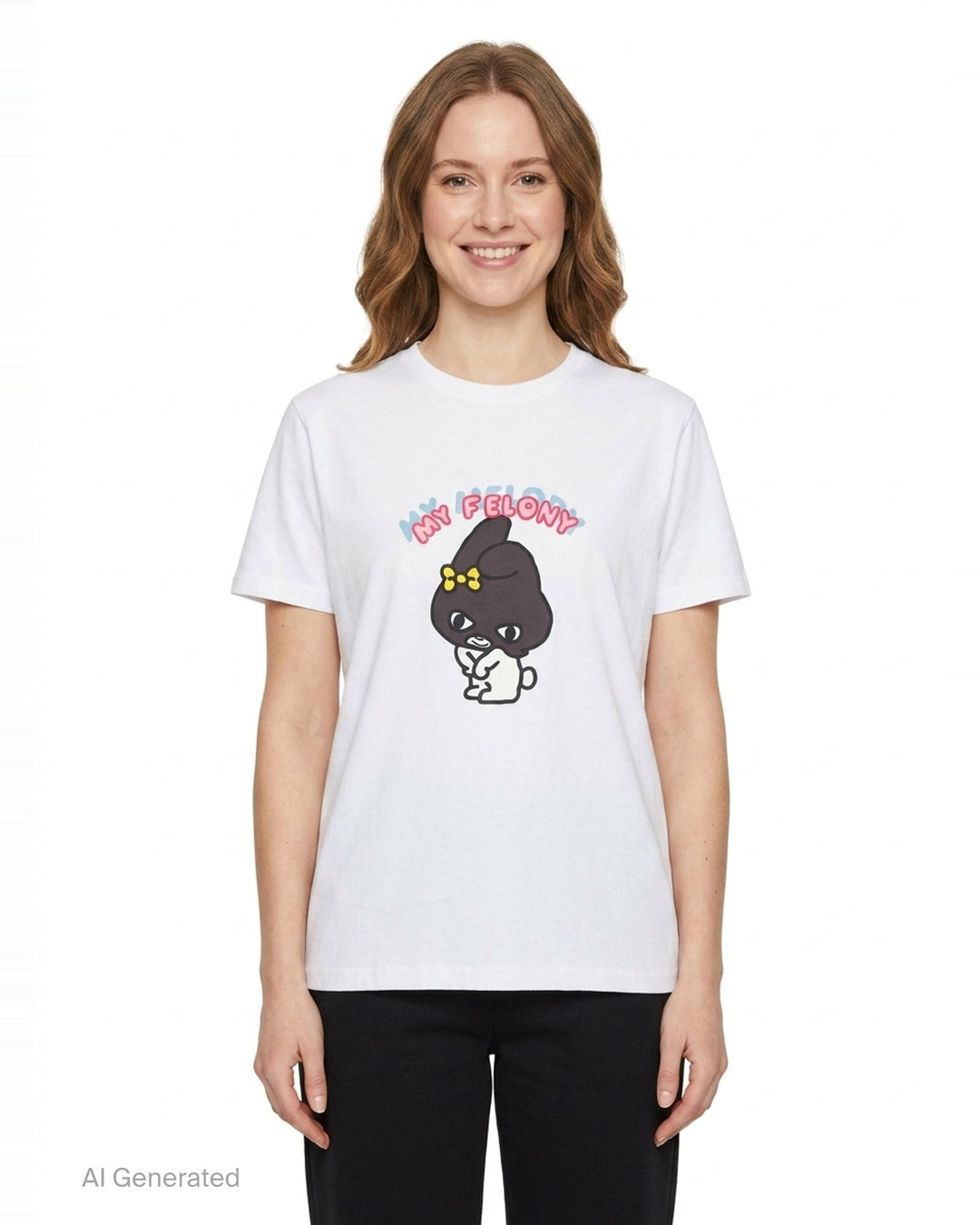 My Felony Graphic Tee | Black Score | Club21 - front