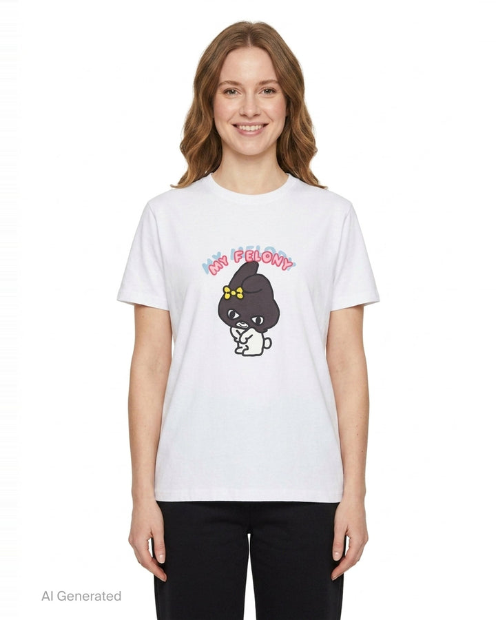 My Felony Graphic Tee | Black Score | Club21 - front