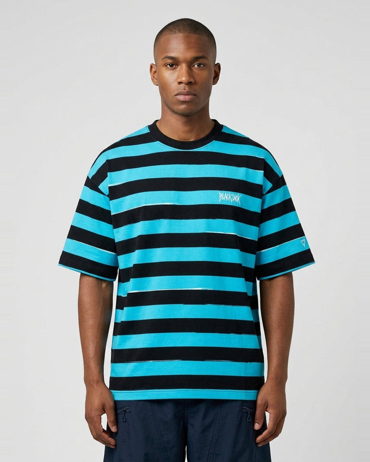 Menace Stripe Tee | Blackjack | Club21 - front