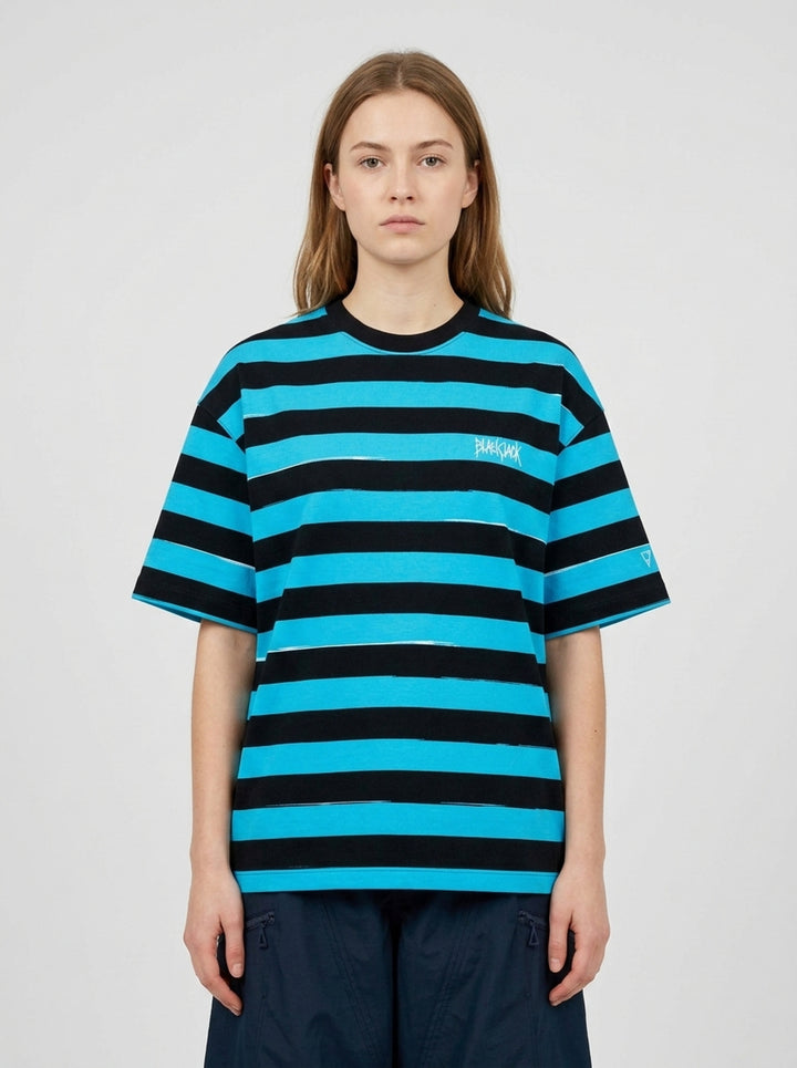 Menace Stripe Tee | Blackjack | Club21 - front female