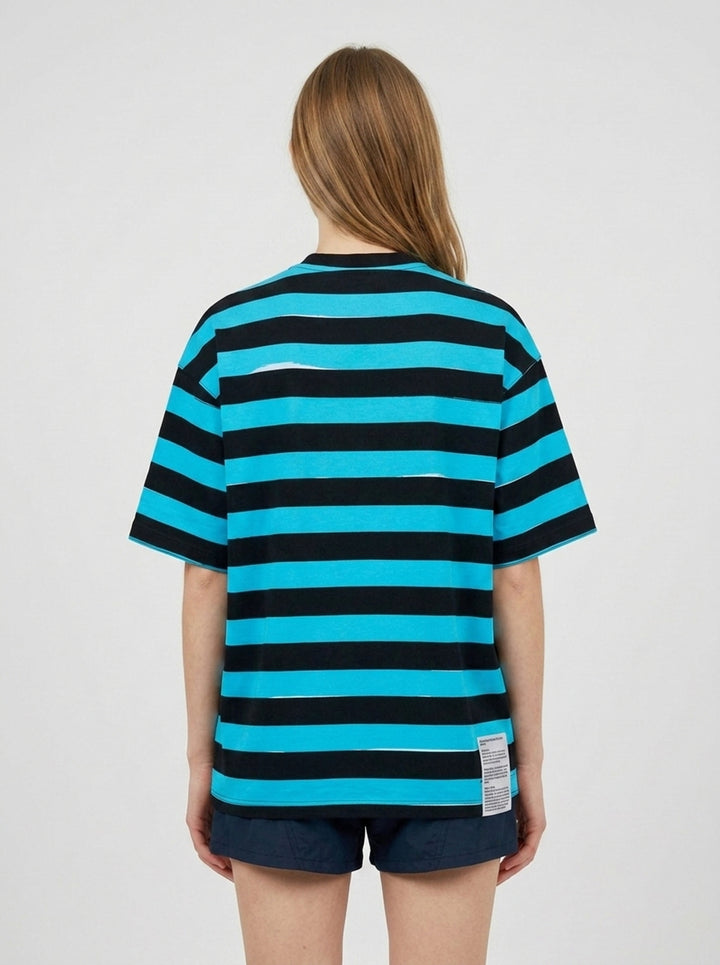 Menace Stripe Tee | Blackjack | Club21 - back female