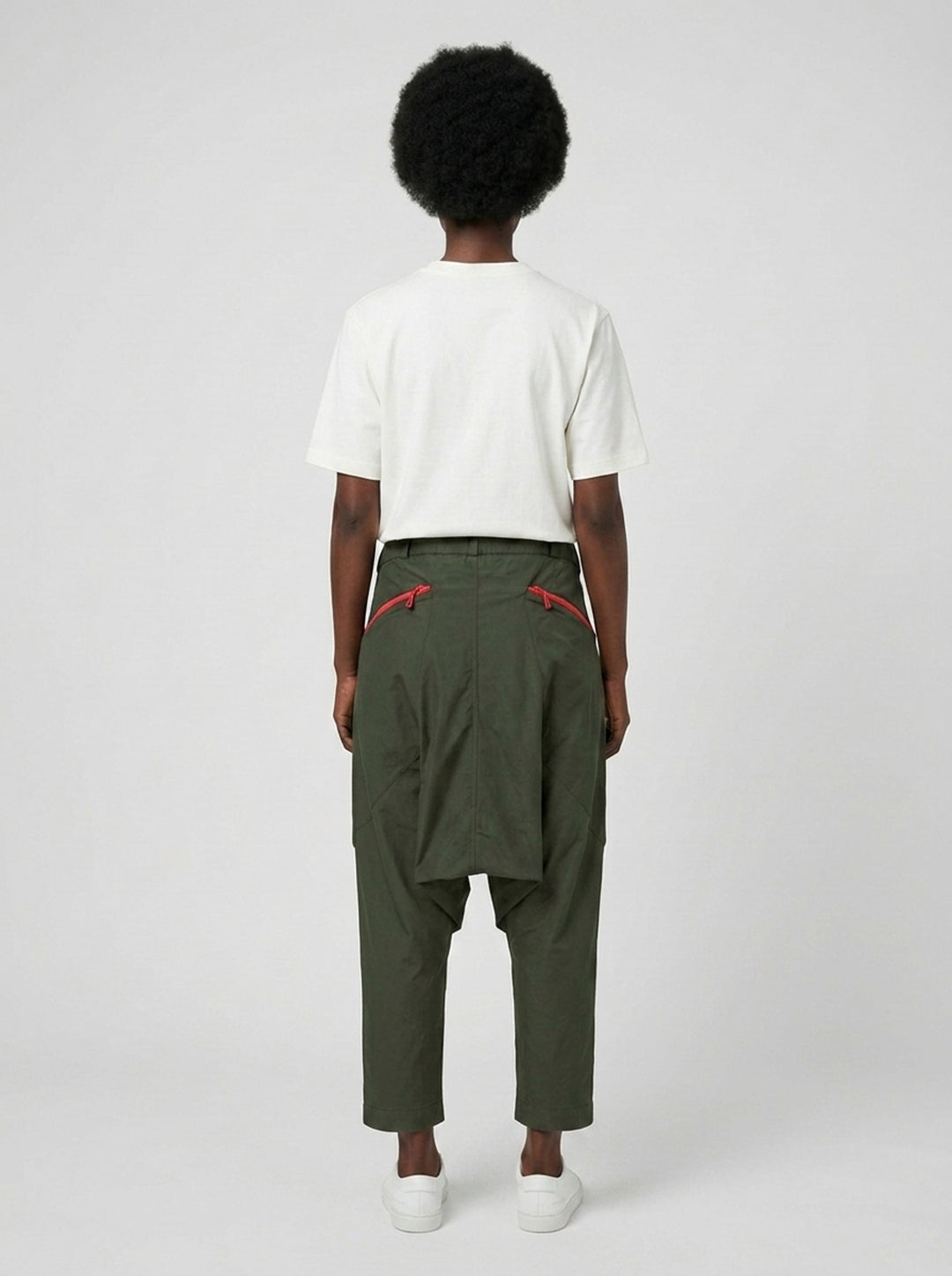 Slacker Drop-Crotch Pants | Blackjack | Club21 - back female
