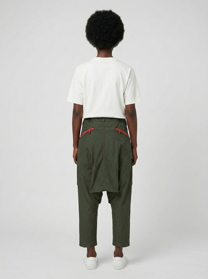 Slacker Drop-Crotch Pants | Blackjack | Club21 - back female
