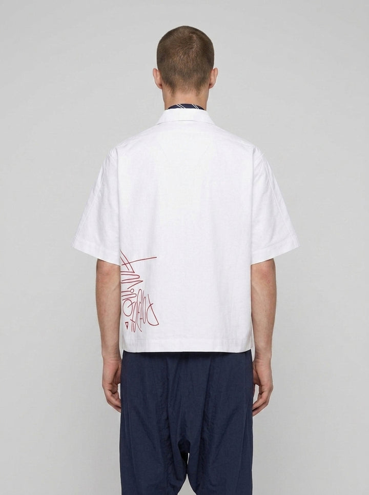 Slacker Zip-Up Shirt | Blackjack | Club21 - back