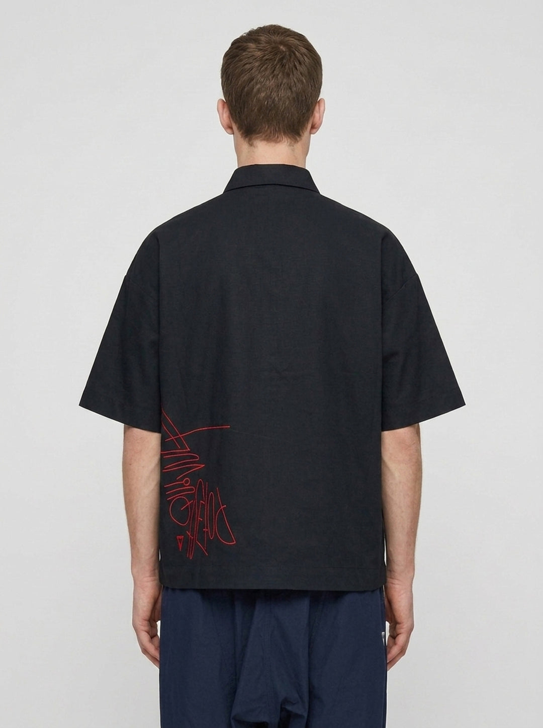 Slacker Zip-Up Shirt | Blackjack | Club21 - back