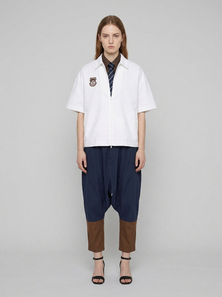 Slacker Zip-Up Shirt | Blackjack | Club21 - front female