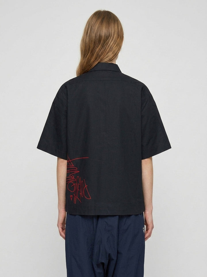 Slacker Zip-Up Shirt | Blackjack | Club21 - back female