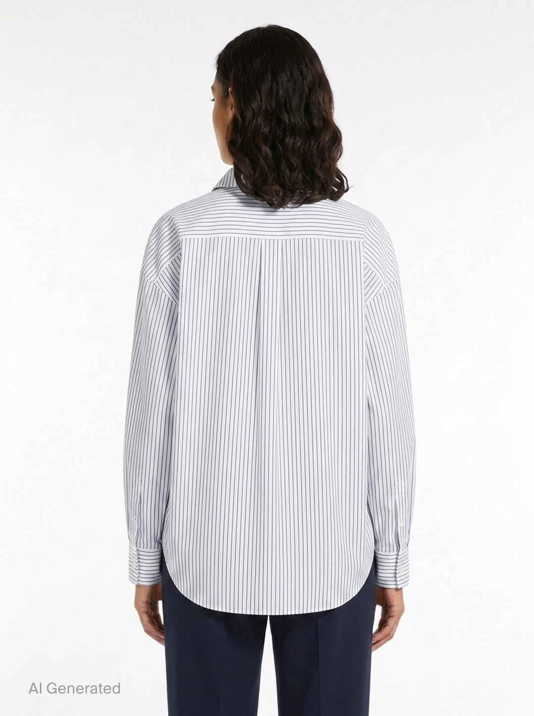 Gathered Neck Long Sleeve Shirt | Bonbom | Club21 - back