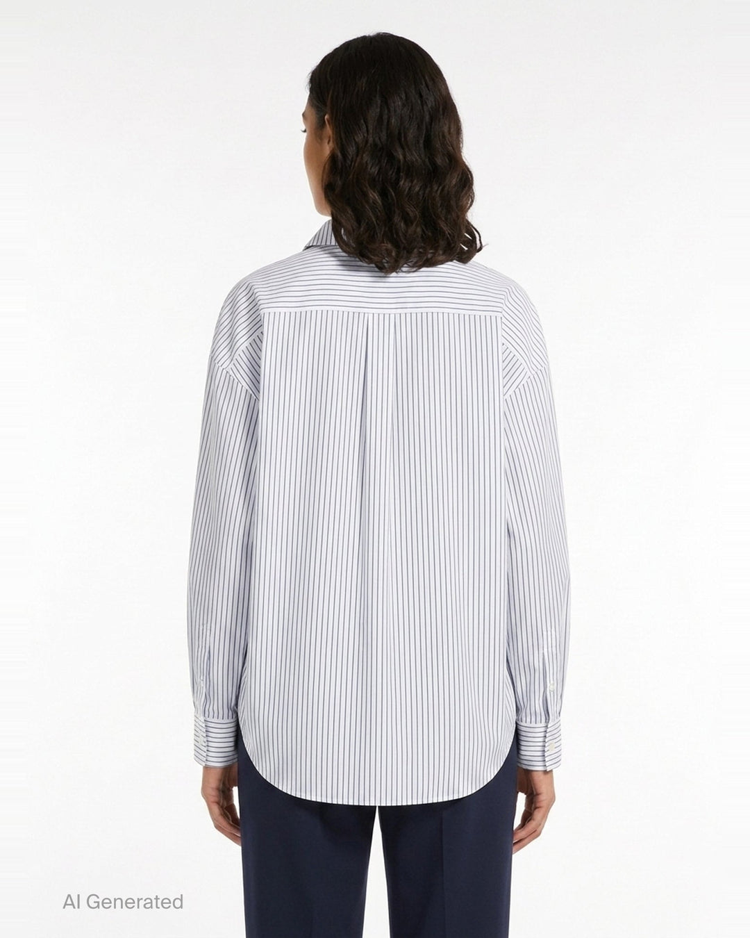 Gathered Neck Long Sleeve Shirt | Bonbom | Club21 - back