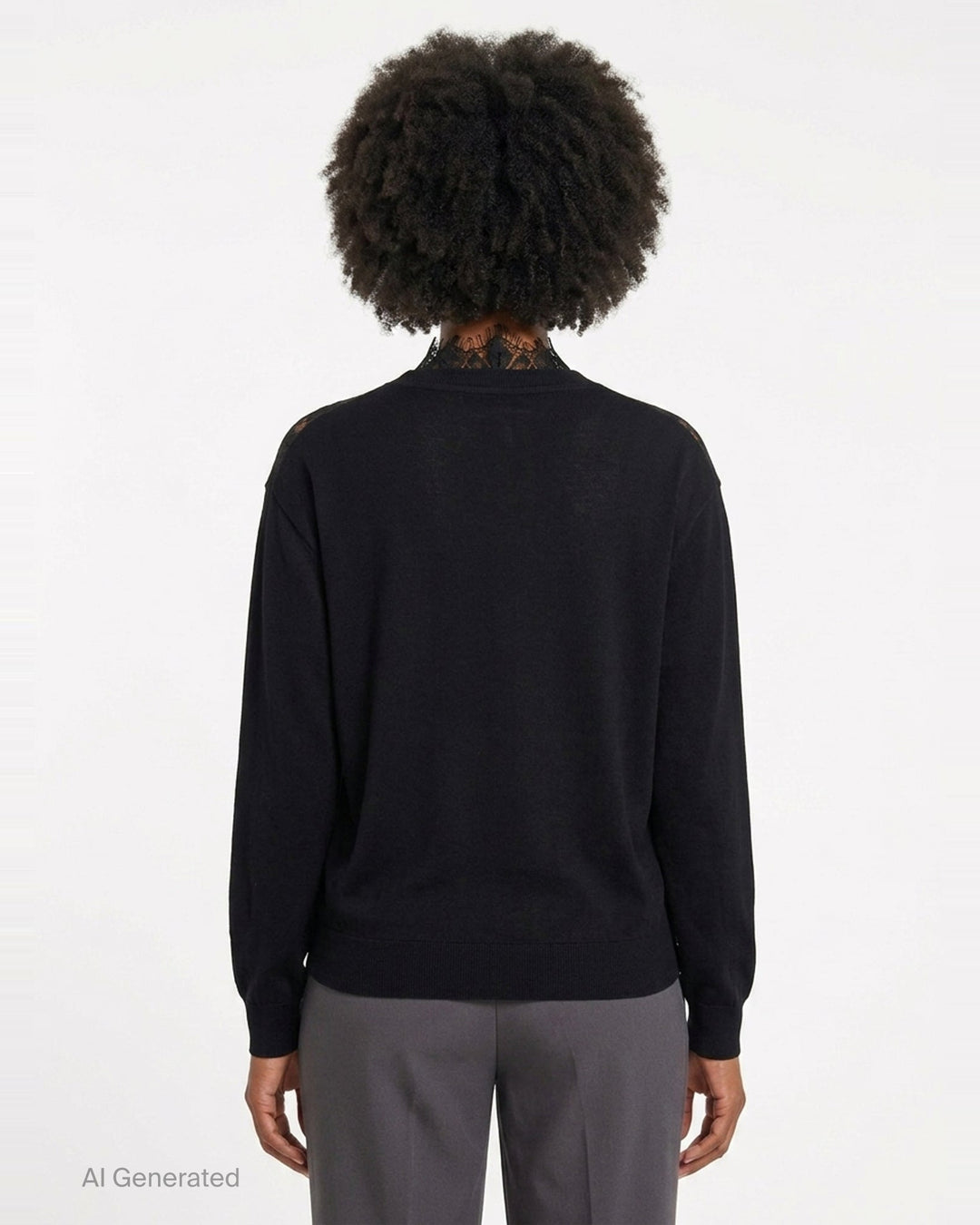 Lingerie Neck Sweater | Bonbom | Club21 - back
