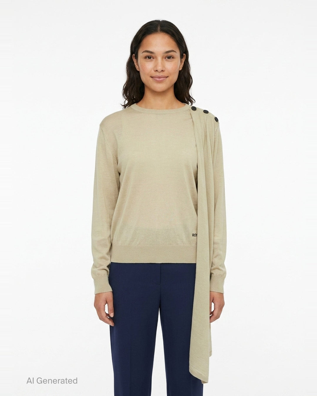 Shawl Scarf Shoulder Sweater | Bonbom | Club21 - front