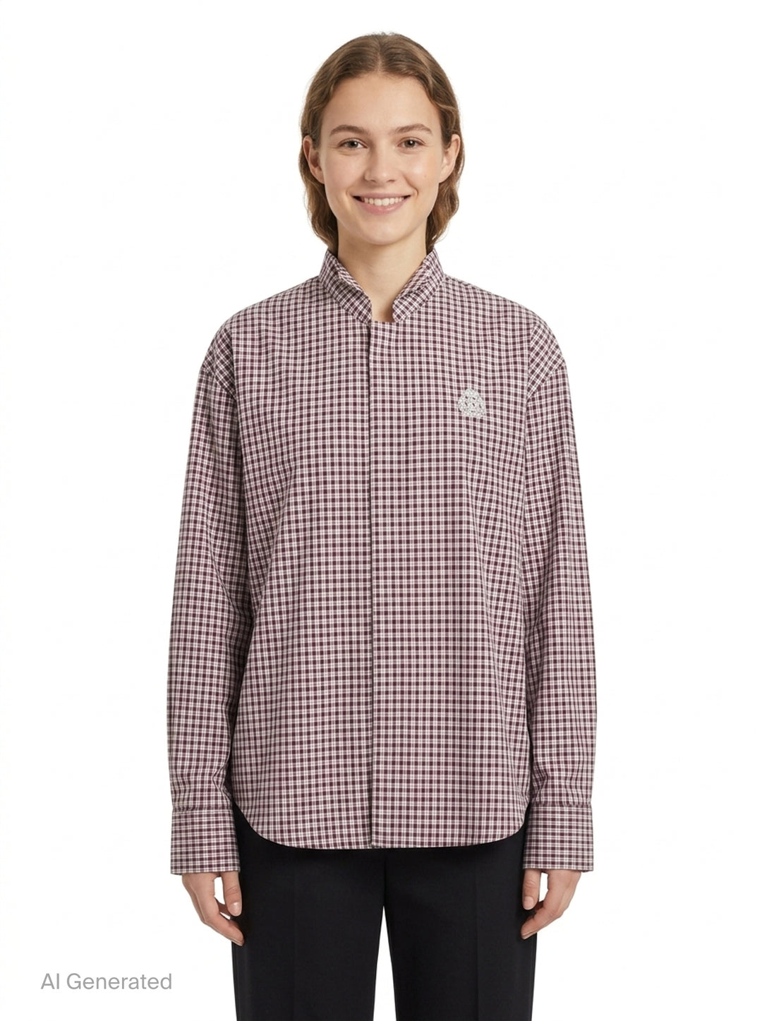 Wingtip Collar Long Sleeve Shirt | Bonbom | Club21 - front