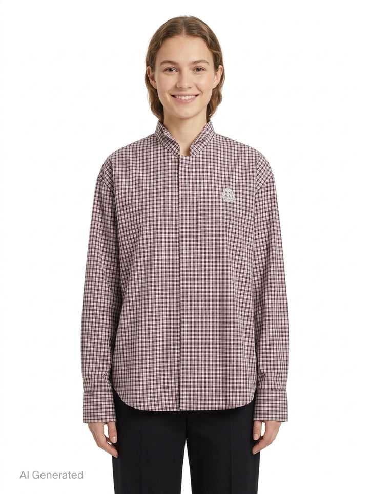 Wingtip Collar Long Sleeve Shirt | Bonbom | Club21 - front